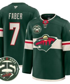 Minnesota Wild 25th Anniversary Patch Premium Jersey - All Stitched 38 17562817413f1d19a7d7