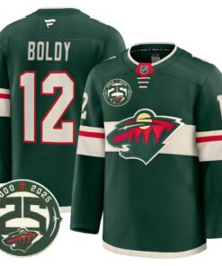 Minnesota Wild 25th Anniversary Patch Premium Jersey - All Stitched 36 17562817418104fe80c2