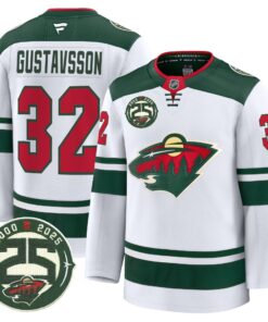 Minnesota Wild 25th Anniversary Patch Premium Jersey - All Stitched 30 1756281741acb25b8e2f