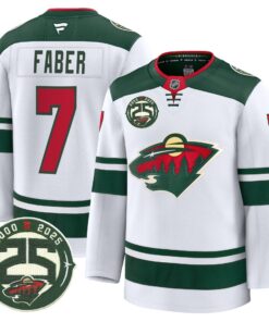 Minnesota Wild 25th Anniversary Patch Premium Jersey - All Stitched 29 1756281741e3a2fdd322