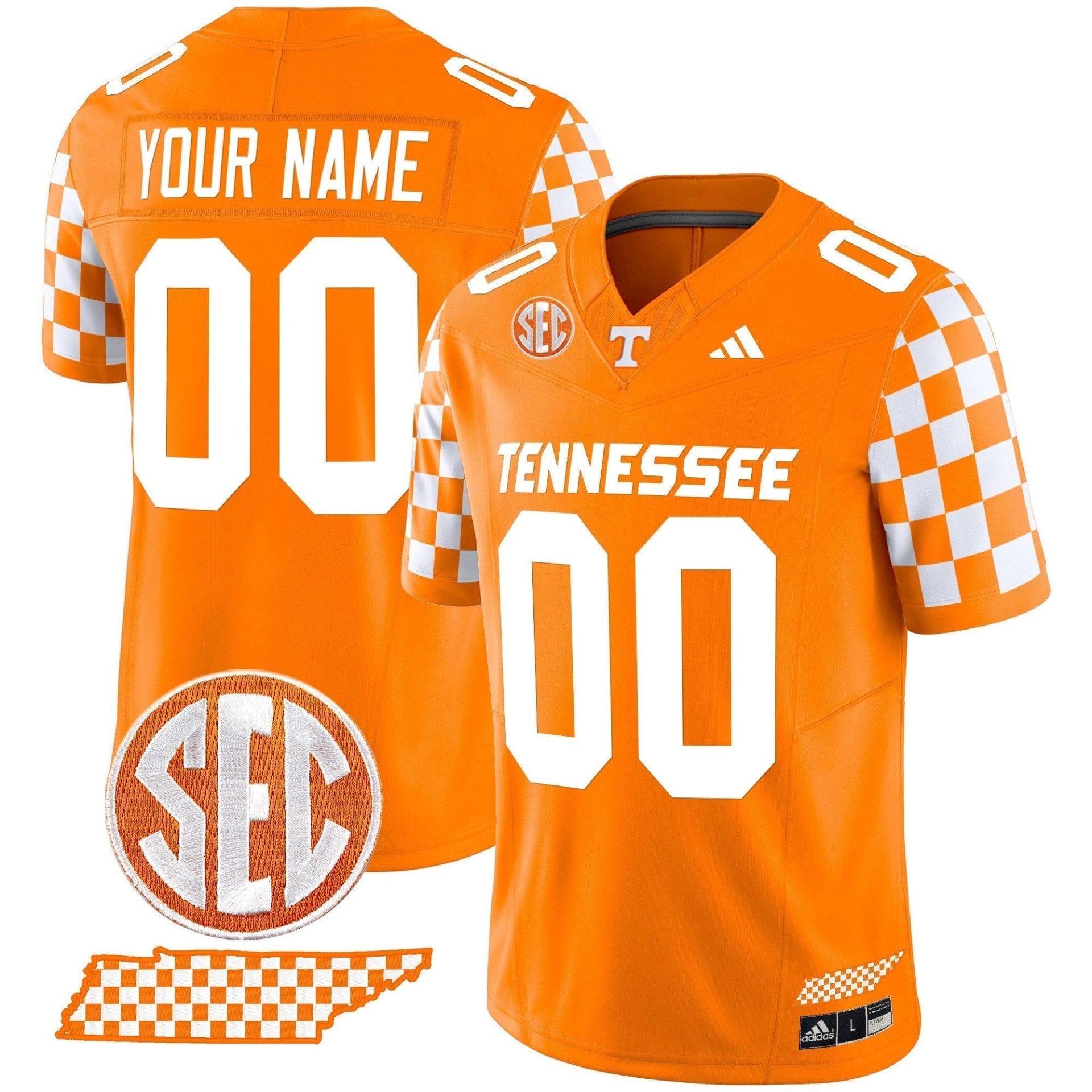 Tennessee Volunteers 'Rebrand 2026' Checkerboard Vapor Limited Custom Jersey - All Stitched 3 Tennessee Volunteers 'Rebrand 2026' Checkerboard Vapor Limited Custom Jersey - All Stitched - Image 3