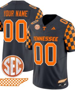 Tennessee Volunteers 'Rebrand 2026' Checkerboard Vapor Limited Custom Jersey - All Stitched