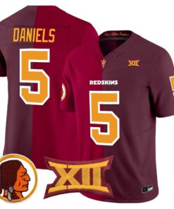 Alternative view of Jayden Daniels Split Vapor Limited Jersey - All Stitched