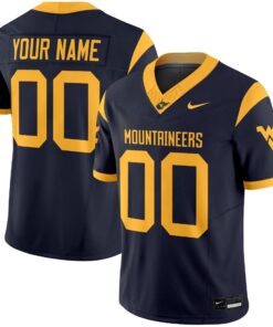 Alternative view of West Virginia Mountaineers 2025 Vapor Limited Custom Jersey - All Stitched