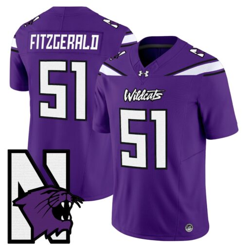 Northwestern Wildcats Honoring ’95 Vapor Limited Jersey - All Stitched - Image 39