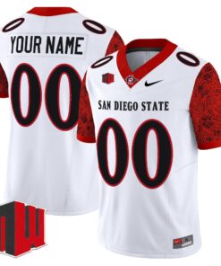Alternative view of San Diego State Aztecs 2025 Vapor Limited Custom Jersey - All Stitched