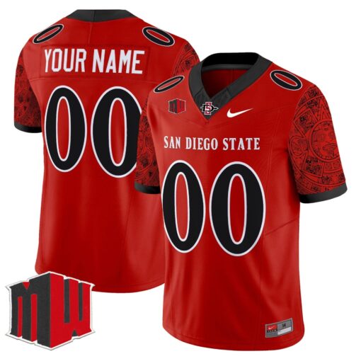 San Diego State Aztecs 2025 Vapor Limited Custom Jersey - All Stitched - Image 3