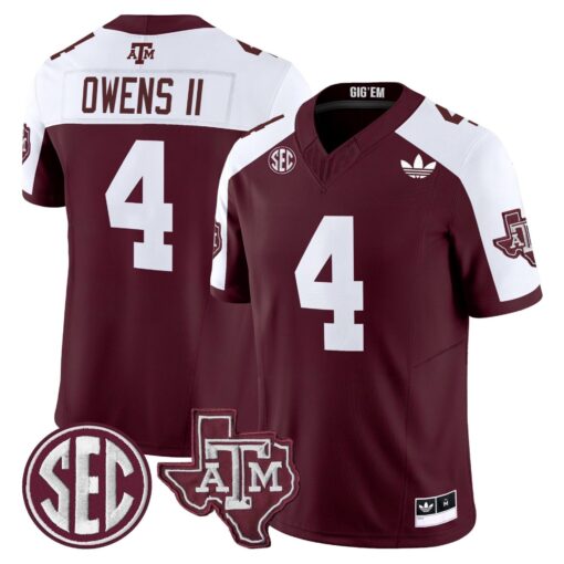 Texas A&M Aggies 2025 Vapor Limited Jersey V2 - All Stitched - Image 8