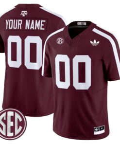 Texas A&M Aggies 2025 Vapor Limited Custom Jersey V2 - All Stitched
