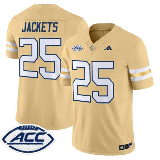 Georgia Tech Yellow Jackets 2025 Vapor Limited Jersey - All stitched - Image 8