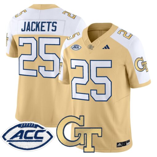 Georgia Tech Yellow Jackets 2025 Vapor Limited Jersey - All stitched - Image 27