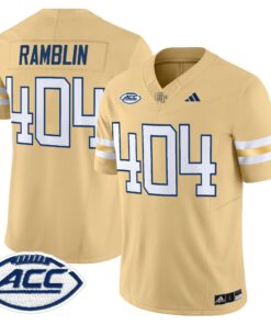 Alternative view of Georgia Tech Yellow Jackets 2025 Vapor Limited Jersey - All stitched