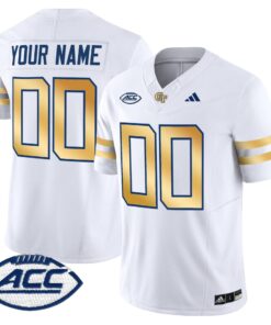 Alternative view of Georgia Tech Yellow Jackets 2025 Vapor Limited Custom Jersey - All stitched