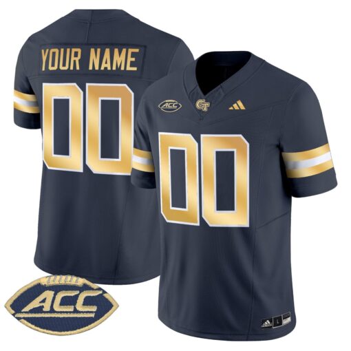Georgia Tech Yellow Jackets 2025 Vapor Limited Custom Jersey - All stitched