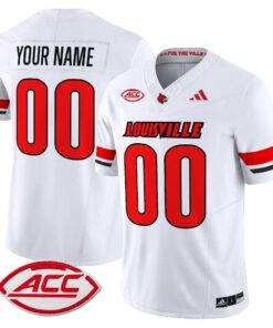 Alternative view of Louisville Cardinals 2025 Vapor Limited Custom Jersey - All Stitched