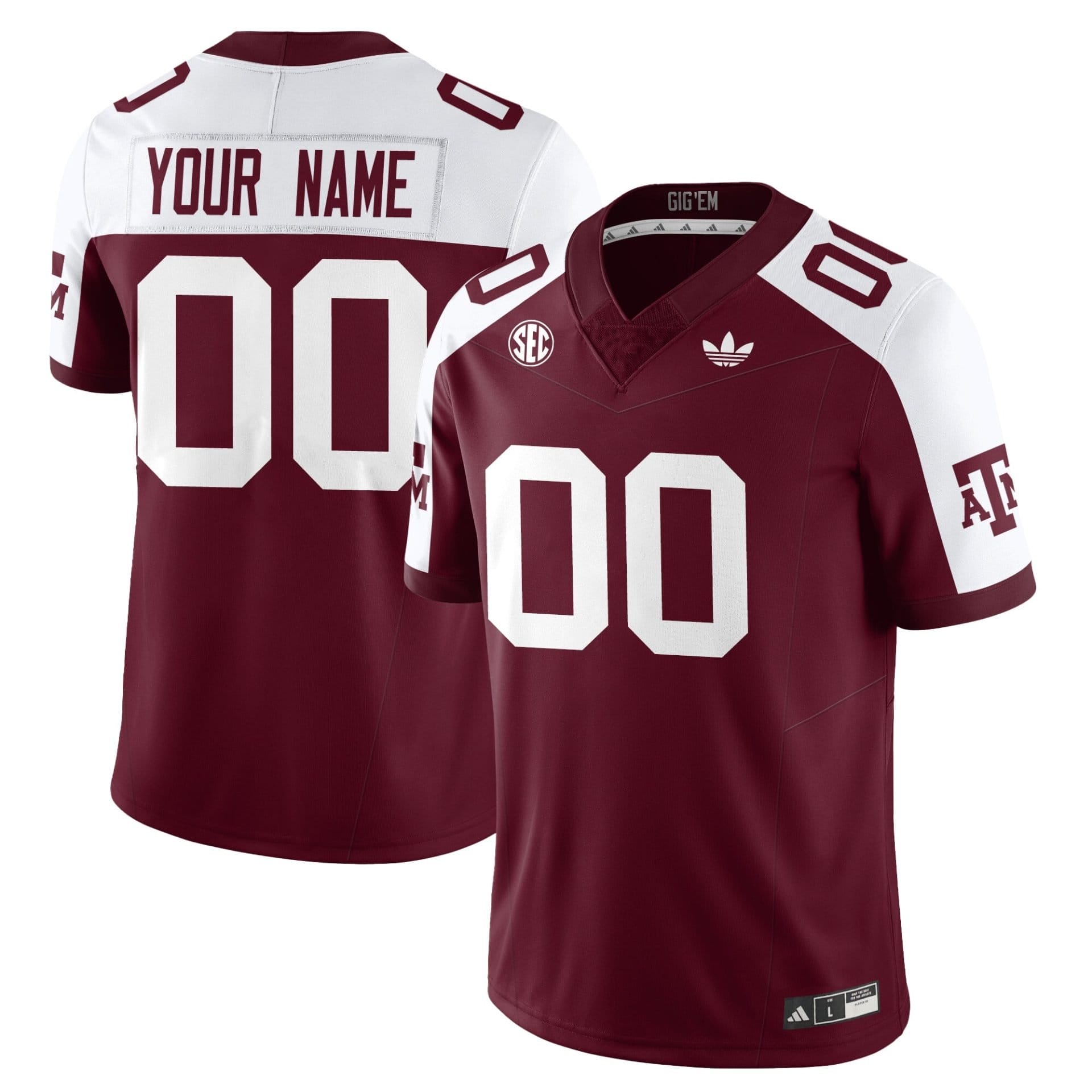 Texas A&M Aggies Football 1975 Throwback Jersey - All Stitched 15 Texas A&M Aggies Football 1975 Throwback Jersey - All Stitched - Image 15