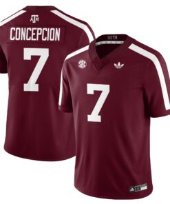 Texas A&M Aggies Football 1975 Throwback Jersey - All Stitched 18 509VTHNJS240Maroon Concepcion