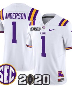 Aaron Anderson Jersey #1 LSU Tigers 2020 National Champions Stitched
