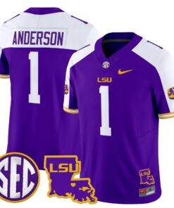 Aaron Anderson Jersey 1 LSU Tigers 2025 Louisiana Patch Stitched Purple Alter 8c1fe2cf ef50 4b0f bf89 b4ca25b07fdb