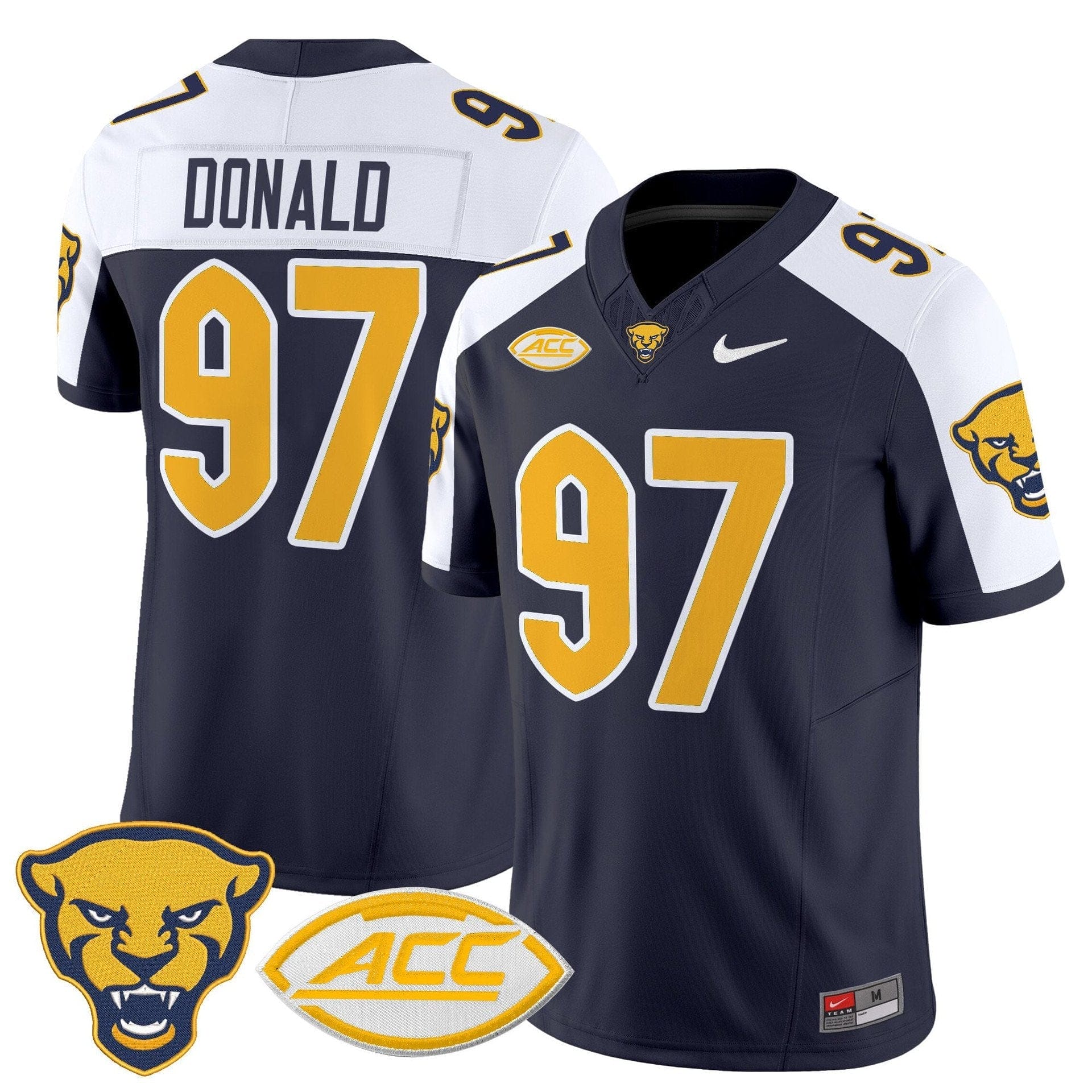 Aaron Donald Jersey #97 Pittsburgh Panthers 2025 Limited Stitched 3 Aaron Donald Jersey #97 Pittsburgh Panthers 2025 Limited Stitched - Image 3
