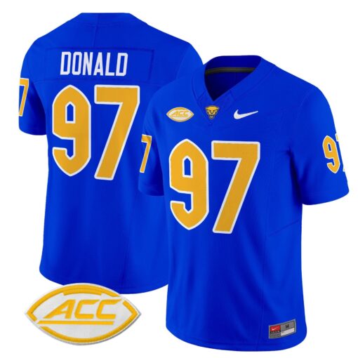 Aaron Donald Jersey #97 Pittsburgh Panthers 2025 Limited Stitched - Image 5