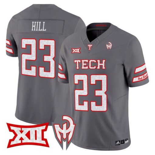 Adam Hill Jersey #23 Texas Tech Red Raiders Too Cold Vapor Stitched - Image 3