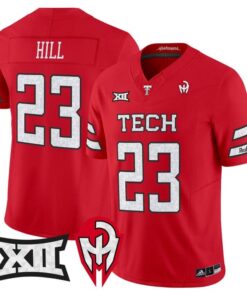 Adam Hill Jersey 23 Texas Tech Red Raiders Too Cold Vapor Stitched Red