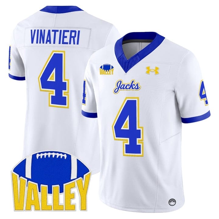 Adam Vinatieri Jersey #4 South Dakota State Jackrabbits 2025 Stitched 2 Adam Vinatieri Jersey #4 South Dakota State Jackrabbits 2025 Stitched - Image 2