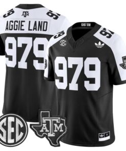 Aggie Land Jersey 979 Texas A M Aggies 2025 Vapor V2 Stitched Black Alter
