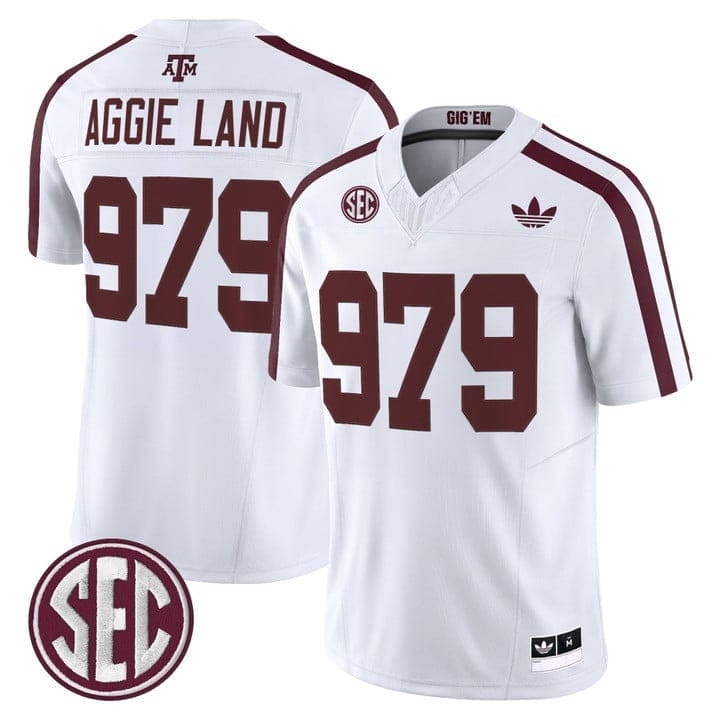 Aggie Land Jersey #979 Texas A&M Aggies 2025 Vapor V2 Stitched - Image 2