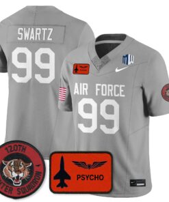 Alternative view of Aidan Swartz Jersey #99 Air Force 2025 Honor F-16 Stitched