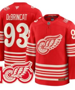 Alex DeBrincat Jersey #93 Detroit Red Wings Centennial Season Premium Stitched