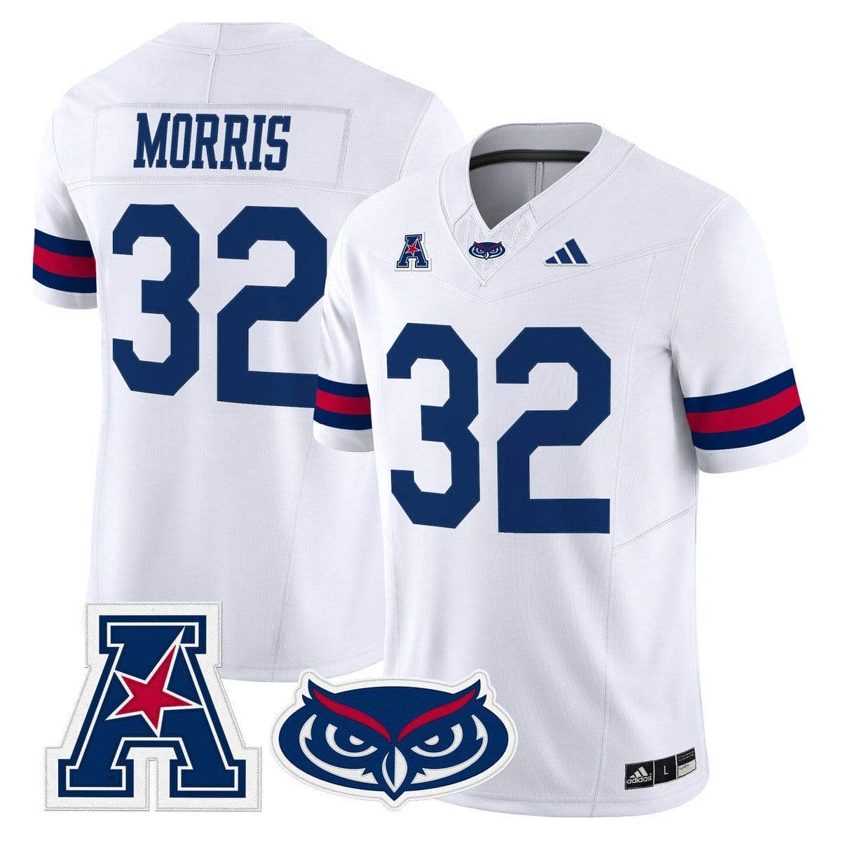 Alfred Morris Jersey #32 Florida Atlantic Owls 2025 All Stitched - Image 2