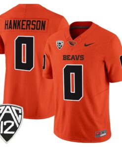 Anthony Hankerson Jersey 0 Oregon State Beavers 2025 Limited Stitched Orange