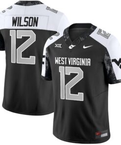Anthony Wilson Jr Jersey #12 West Virginia Mountaineers 2025 Stitched