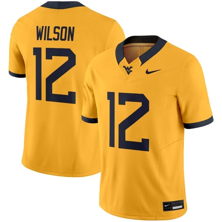 Anthony Wilson Jr Jersey #12 West Virginia Mountaineers 2025 Stitched - Image 4