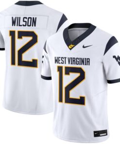 Alternative view of Anthony Wilson Jr Jersey #12 West Virginia Mountaineers 2025 Stitched