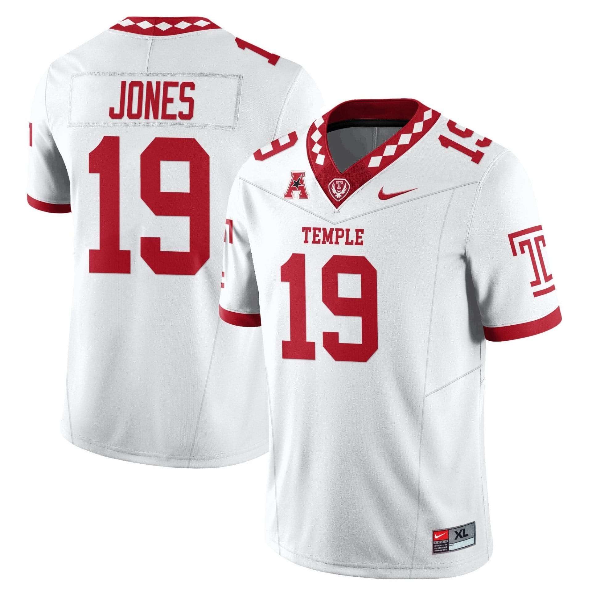 Antonio Jones Jersey #19 Temple Football 2025 Vapor Limited Stitched 2 Antonio Jones Jersey #19 Temple Football 2025 Vapor Limited Stitched - Image 2