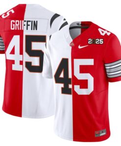 Archie Griffin Jersey #45 Ohio State Buckeyes 2025 Split Vapor Limited Stitched