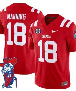 Archie Manning Jersey 18 Ole Miss Rebels 2025 Limited V2 Stitched Red 441cd64e 19e2 49e1 a18c 92a967659c06