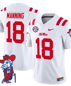 Alternative view of Archie Manning Jersey #18 Ole Miss Rebels 2025 Limited V2 Stitched