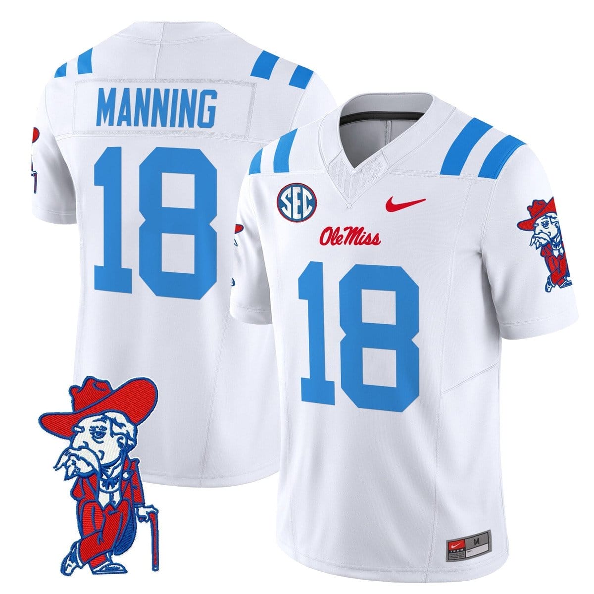 Archie Manning Jersey #18 Ole Miss Rebels 2025 Limited V2 Stitched - Image 5