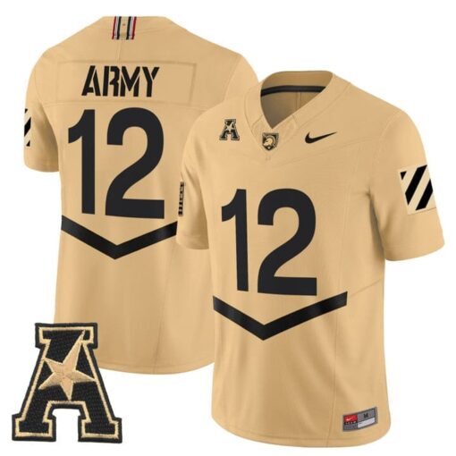 Army Jersey #12 Army Black Knights 2025 Vapor Limited Stitched - Image 5