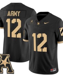 Army Jersey #12 Army Black Knights 2025 Vapor Limited Stitched