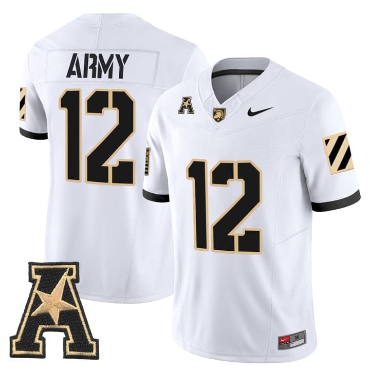 Army Jersey #12 Army Black Knights 2025 Vapor Limited Stitched - Image 6