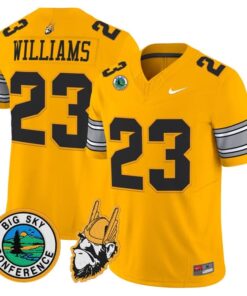 Art Williams Jersey 23 Idaho Vandals 1975 Throwback Limited Stitched Gold