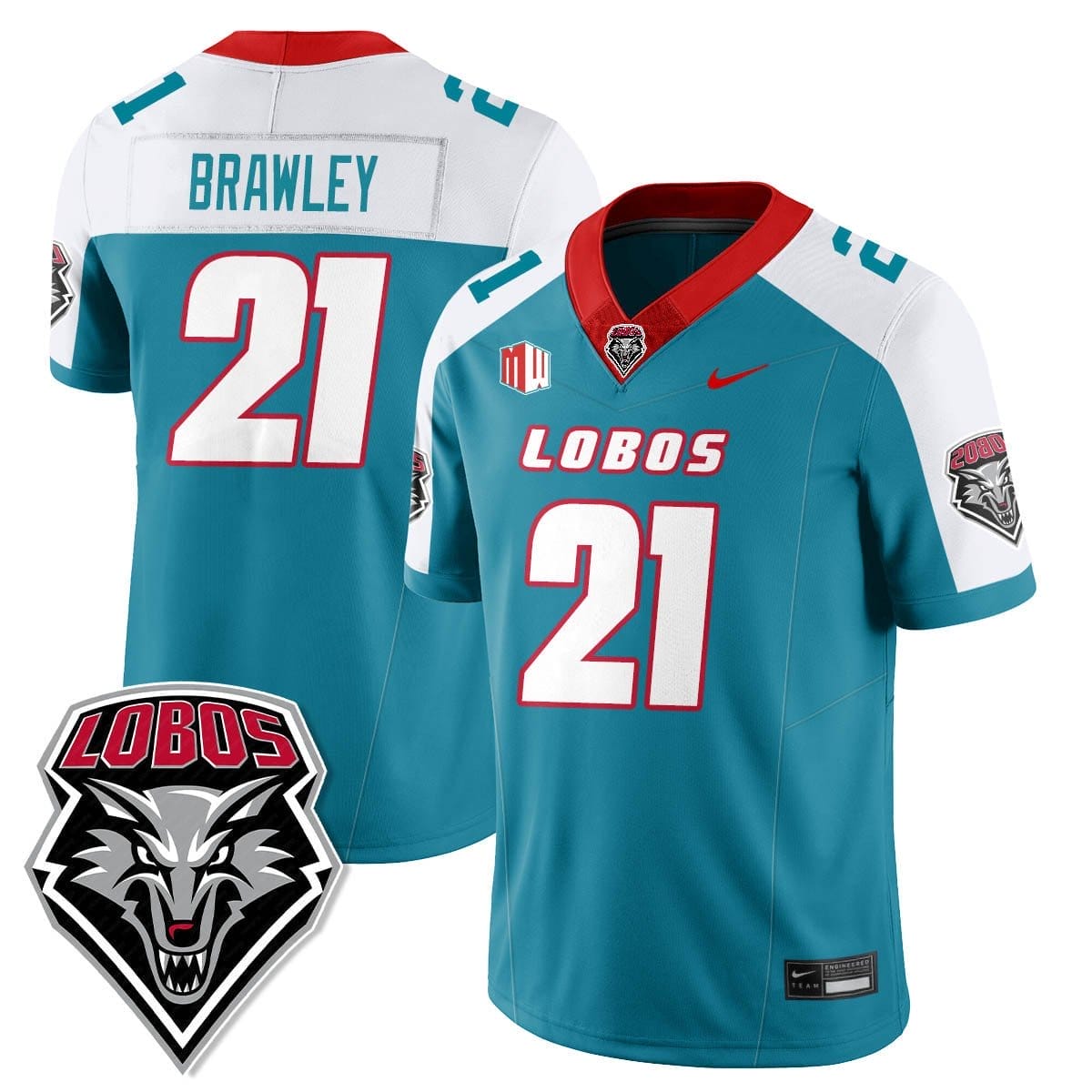 Austin Brawley Jersey #21 UNM Lobo Football 2025 All Stitched - Image 2
