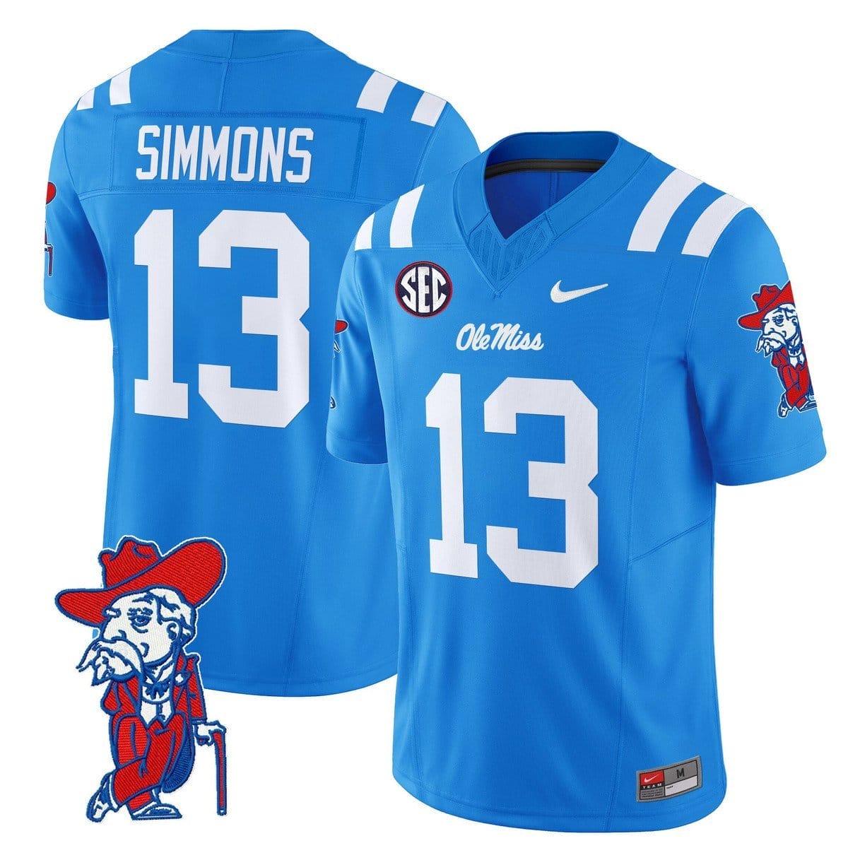 Austin Simmons Jersey #13 Ole Miss Rebels 2025 Limited V2 Stitched 4 Austin Simmons Jersey #13 Ole Miss Rebels 2025 Limited V2 Stitched - Image 4