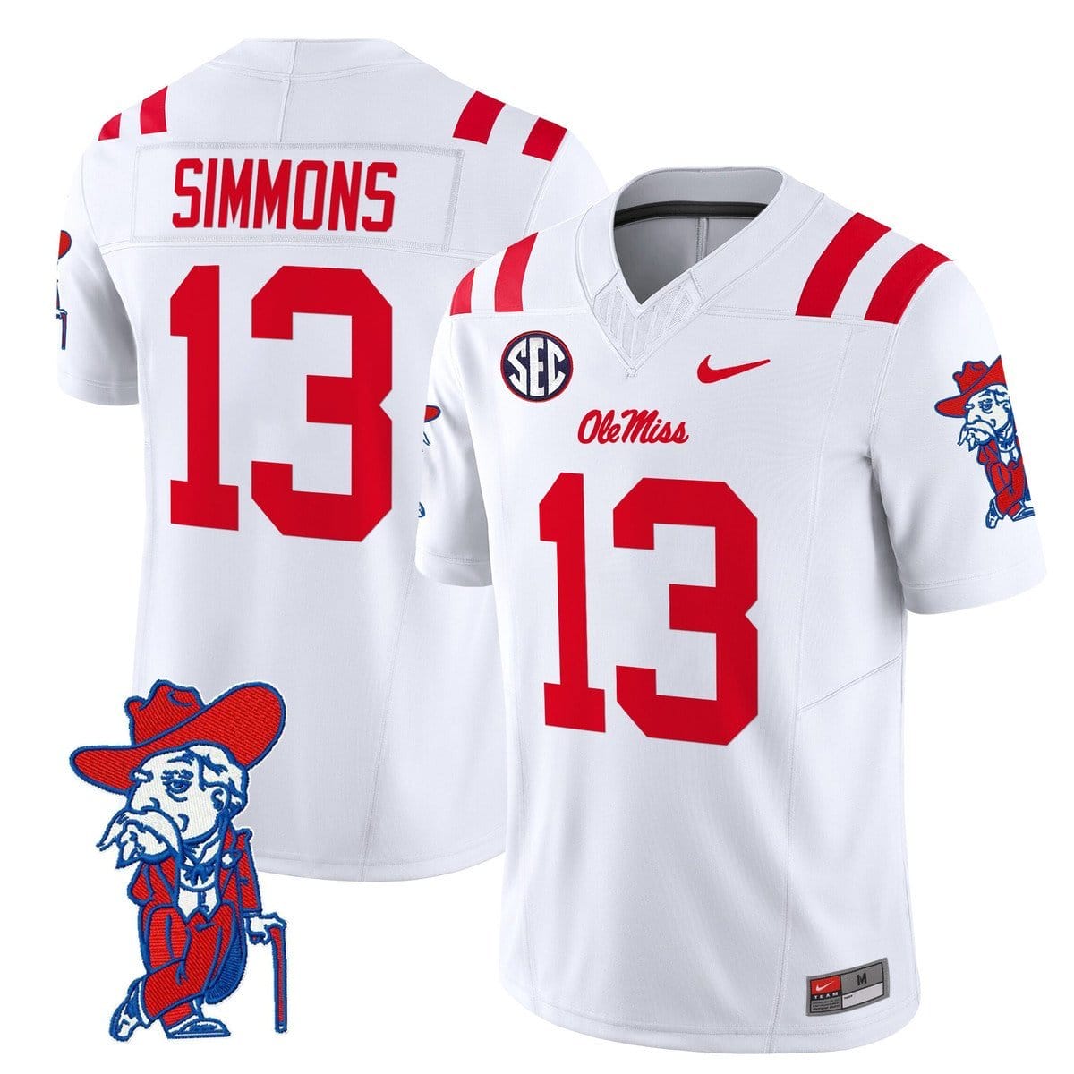Austin Simmons Jersey #13 Ole Miss Rebels 2025 Limited V2 Stitched 2 Austin Simmons Jersey #13 Ole Miss Rebels 2025 Limited V2 Stitched - Image 2