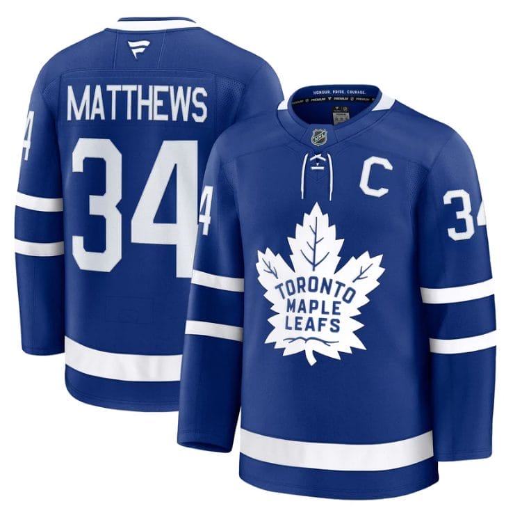 Auston Matthews Jersey #34 Toronto Maple Leafs Timeless Stitched - Image 2